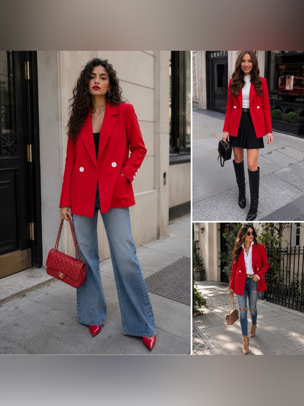 Zara Woman Oversized Blazer Double Breasted Red Coat Jacket Work Office NWT $119